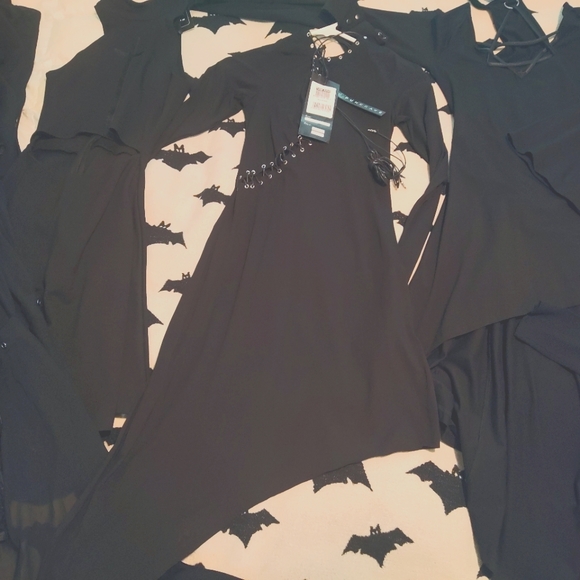 Goth Dress Punk Rave Killstar Disturbia Dollskill Widow 5+ Bundle New With Tags - Picture 3 of 16